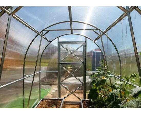 Дачная-Двушка теплица из сотового поликарбоната